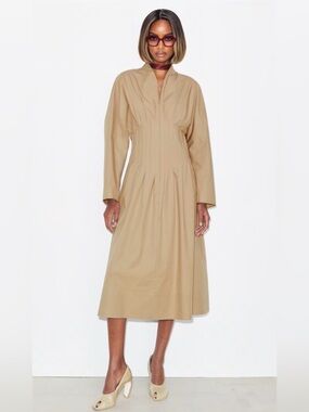 Tory Burch “Poplin” Dress in Beige Size 10